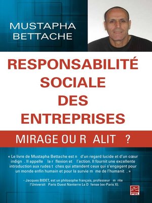cover image of Responsabilité sociale des entreprises, mirage ou réalité?